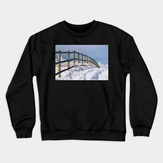 Fence Line in Winter. Crewneck Sweatshirt by CanadianWild418